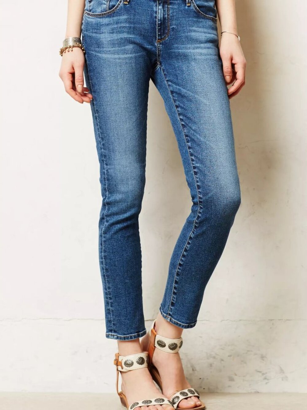 AG Adriano Goldschmied The Stevie Ankle Slim Straight Jeans Size 26R